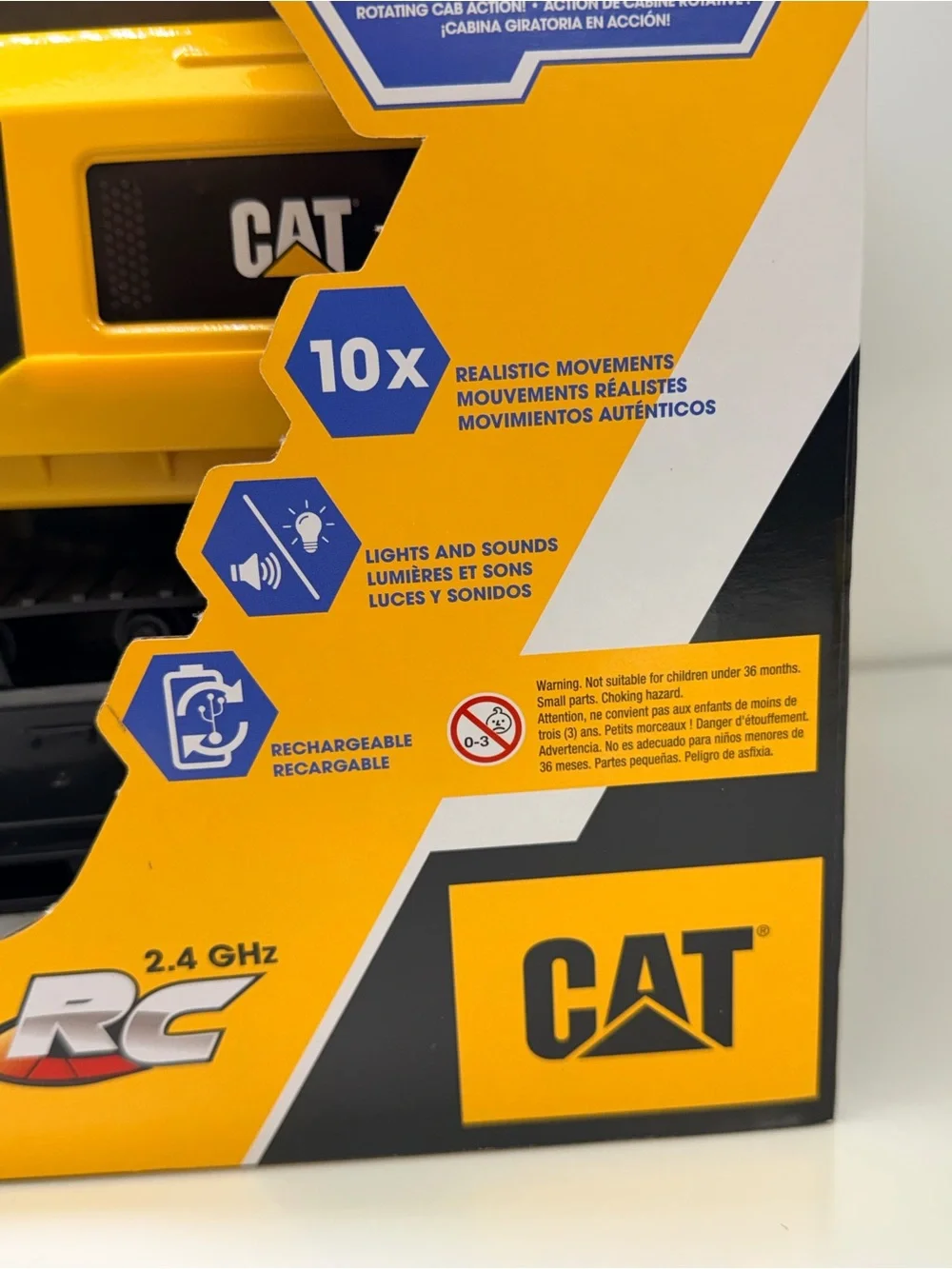 CAT Massive Mover RC Steel Dump Truck 2.4GHz Remote Control Rechargeable.